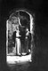 Palestine: Two Jewish elders in a Hebron / Al-Khalil passageway, early 20th century